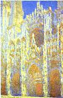 Claude Monet The Rouen Cathedral at Twilight painting